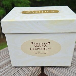 Vintage Pacifica Discontinued 10oz  Brazilian Mango Grapefruit Orange Candle